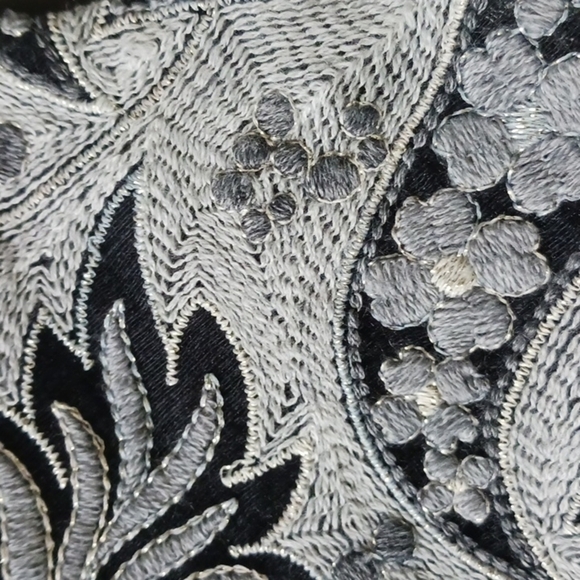 CO. Floral Embroidered Cropped Evening Opera Jacket, Size M - Picture 11 of 16